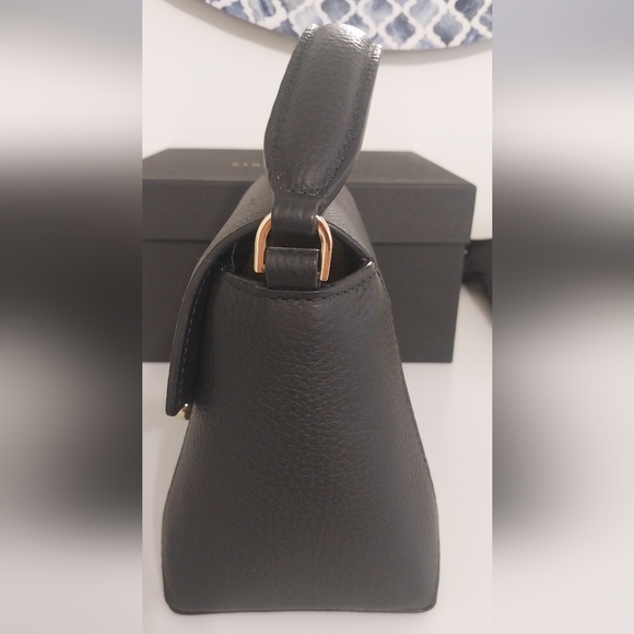 Strathberry Black Leather Mosiac Nano Tote - Picture 6 of 12